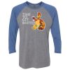 Unisex Triblend Three-Quarter Raglan T-Shirt Thumbnail