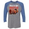 Unisex Triblend Three-Quarter Raglan T-Shirt Thumbnail