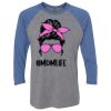 Unisex Triblend Three-Quarter Raglan T-Shirt Thumbnail