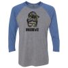 Unisex Triblend Three-Quarter Raglan T-Shirt Thumbnail