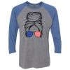 Unisex Triblend Three-Quarter Raglan T-Shirt Thumbnail