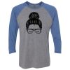 Unisex Triblend Three-Quarter Raglan T-Shirt Thumbnail