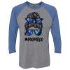 Unisex Triblend Three-Quarter Raglan T-Shirt Thumbnail