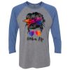 Unisex Triblend Three-Quarter Raglan T-Shirt Thumbnail