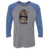 Unisex Triblend Three-Quarter Raglan T-Shirt Thumbnail