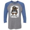 Unisex Triblend Three-Quarter Raglan T-Shirt Thumbnail