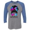 Unisex Triblend Three-Quarter Raglan T-Shirt Thumbnail