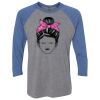 Unisex Triblend Three-Quarter Raglan T-Shirt Thumbnail