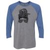 Unisex Triblend Three-Quarter Raglan T-Shirt Thumbnail