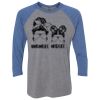 Unisex Triblend Three-Quarter Raglan T-Shirt Thumbnail