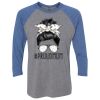 Unisex Triblend Three-Quarter Raglan T-Shirt Thumbnail