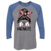 Unisex Triblend Three-Quarter Raglan T-Shirt Thumbnail