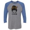 Unisex Triblend Three-Quarter Raglan T-Shirt Thumbnail