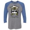 Unisex Triblend Three-Quarter Raglan T-Shirt Thumbnail