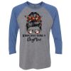 Unisex Triblend Three-Quarter Raglan T-Shirt Thumbnail