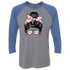 Unisex Triblend Three-Quarter Raglan T-Shirt Thumbnail