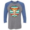 Unisex Triblend Three-Quarter Raglan T-Shirt Thumbnail