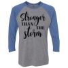 Unisex Triblend Three-Quarter Raglan T-Shirt Thumbnail