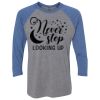 Unisex Triblend Three-Quarter Raglan T-Shirt Thumbnail