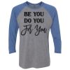 Unisex Triblend Three-Quarter Raglan T-Shirt Thumbnail