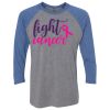 Unisex Triblend Three-Quarter Raglan T-Shirt Thumbnail