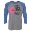 Unisex Triblend Three-Quarter Raglan T-Shirt Thumbnail