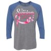 Unisex Triblend Three-Quarter Raglan T-Shirt Thumbnail