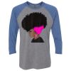 Unisex Triblend Three-Quarter Raglan T-Shirt Thumbnail