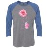 Unisex Triblend Three-Quarter Raglan T-Shirt Thumbnail