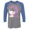 Unisex Triblend Three-Quarter Raglan T-Shirt Thumbnail