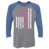 Unisex Triblend Three-Quarter Raglan T-Shirt Thumbnail