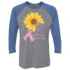 Unisex Triblend Three-Quarter Raglan T-Shirt Thumbnail