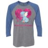 Unisex Triblend Three-Quarter Raglan T-Shirt Thumbnail