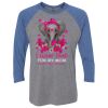 Unisex Triblend Three-Quarter Raglan T-Shirt Thumbnail