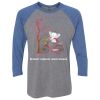 Unisex Triblend Three-Quarter Raglan T-Shirt Thumbnail