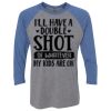 Unisex Triblend Three-Quarter Raglan T-Shirt Thumbnail