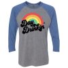 Unisex Triblend Three-Quarter Raglan T-Shirt Thumbnail