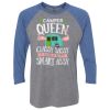 Unisex Triblend Three-Quarter Raglan T-Shirt Thumbnail