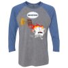 Unisex Triblend Three-Quarter Raglan T-Shirt Thumbnail