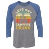 Unisex Triblend Three-Quarter Raglan T-Shirt Thumbnail