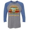 Unisex Triblend Three-Quarter Raglan T-Shirt Thumbnail