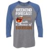 Unisex Triblend Three-Quarter Raglan T-Shirt Thumbnail