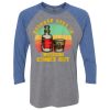 Unisex Triblend Three-Quarter Raglan T-Shirt Thumbnail