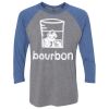 Unisex Triblend Three-Quarter Raglan T-Shirt Thumbnail