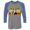 Unisex Triblend Three-Quarter Raglan T-Shirt Thumbnail