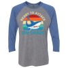 Unisex Triblend Three-Quarter Raglan T-Shirt Thumbnail