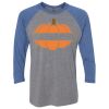 Unisex Triblend Three-Quarter Raglan T-Shirt Thumbnail