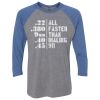 Unisex Triblend Three-Quarter Raglan T-Shirt Thumbnail