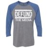 Unisex Triblend Three-Quarter Raglan T-Shirt Thumbnail