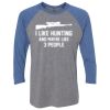 Unisex Triblend Three-Quarter Raglan T-Shirt Thumbnail